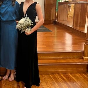 Black Velvet Jenny Yoo bridesmaid dress